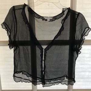 Lisa Ho Black Sheer Top